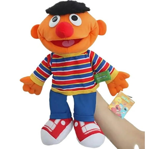 Ernie SesameStreet Puppets Plush Hand Puppet Muppet, 13", 1 count