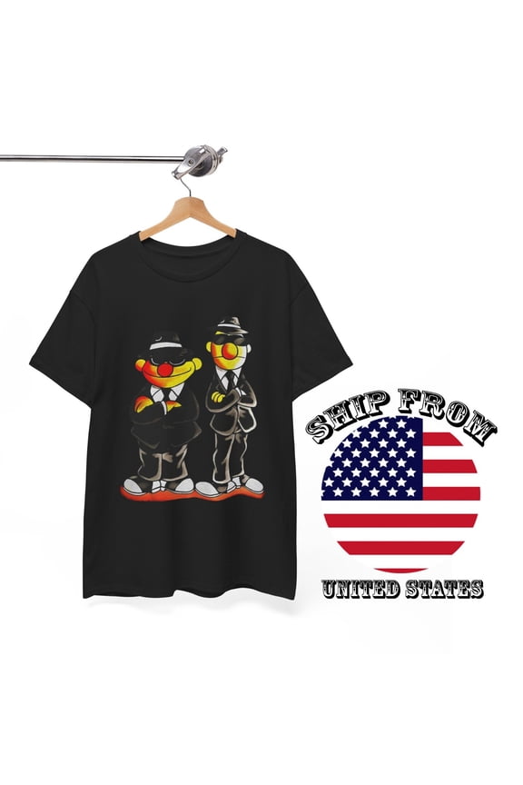 Ernie and Bert Fun T-Shirt Tee Black Size S-4XL Tee Shirt For GIft