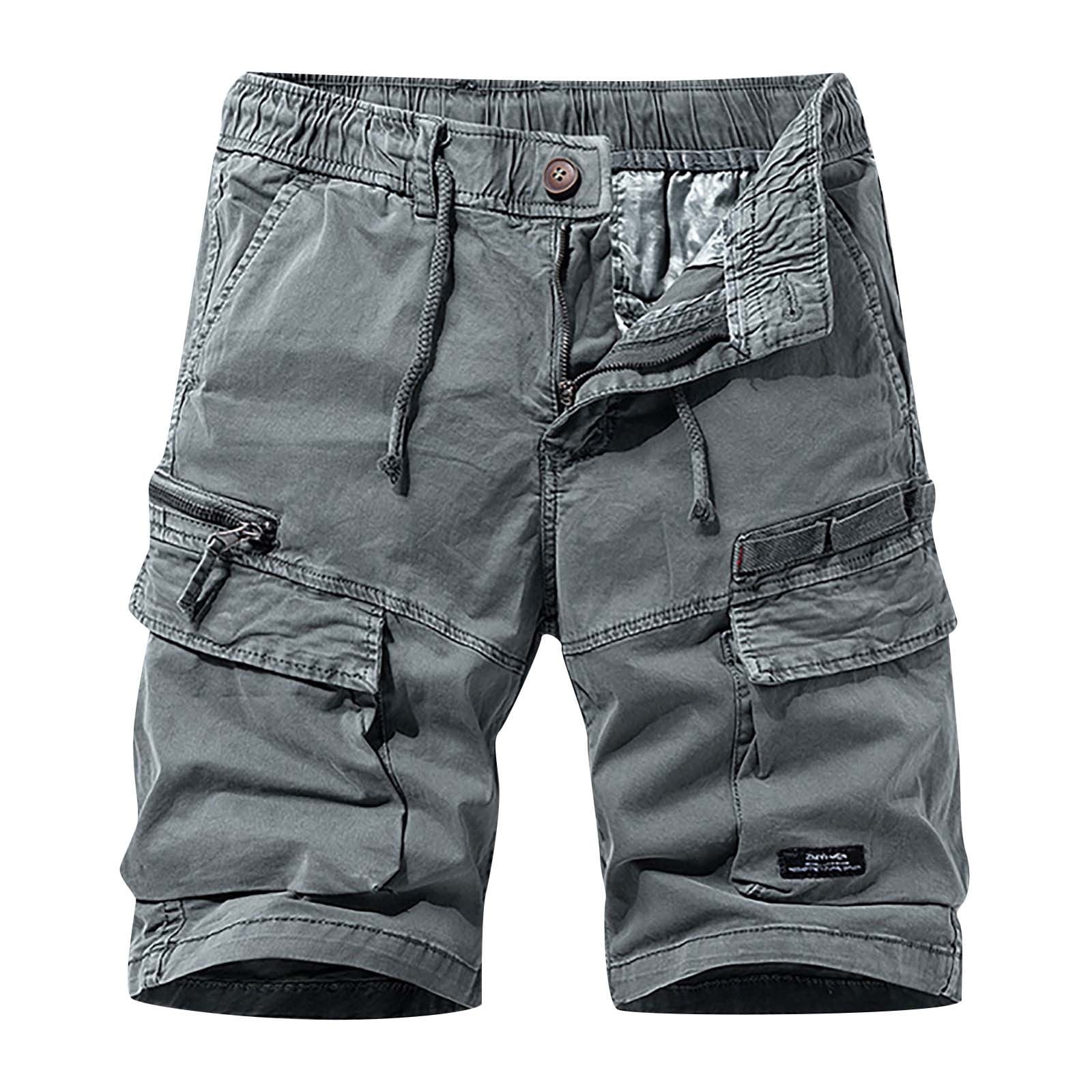 Men's Casual Cargo Shorts Elasticated Waist Half Pant Work Trousers -  Walmart.com | Casual work wear, Work trousers, Cargo shorts