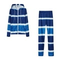 thumbnail image 1 of Ernkv Women's Casual Suit at Home Dressy Long Sleeve Hooded Neck Plus Size Suit For Girlfriend Wife Daughter Comfy Casual Tie-dyed Print Blue XL, 1 of 3