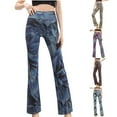 thumbnail image 1 of Ernkv Women's Yoga Wide Leg Pants Summer Clearance High Elastic Waist Breathable Clothing Relaxed Fashion Trousers Running Sports Stretch Floral Print Blue M, 1 of 6