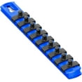 thumbnail image 1 of Ernst 8407 8” 1/4" Drive Socket Organizer w/ 9 Twist Lock Clips - Blue, 1 of 5