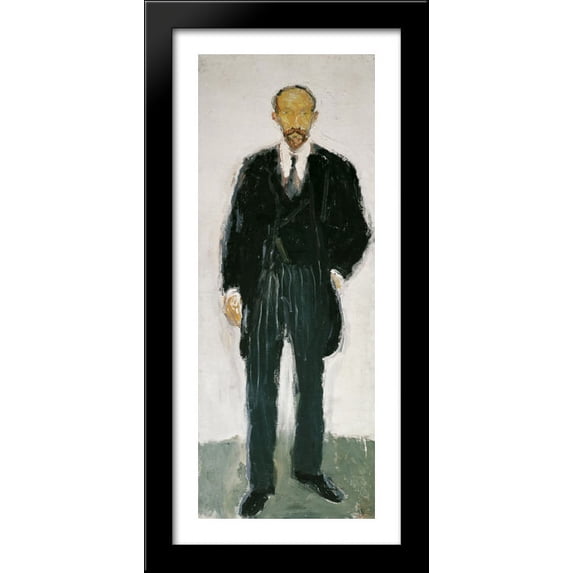 Ernst Diez I 18x40 Large Black Wood Framed Print Art by Richard Gerstl