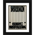 thumbnail image 1 of Ernst Eck 14x18 Black Ornate Wood Framed Double Matted Museum Art Print Titled - Poster for the Xl. Exhibition of the Vienna Secession (1912), 1 of 5