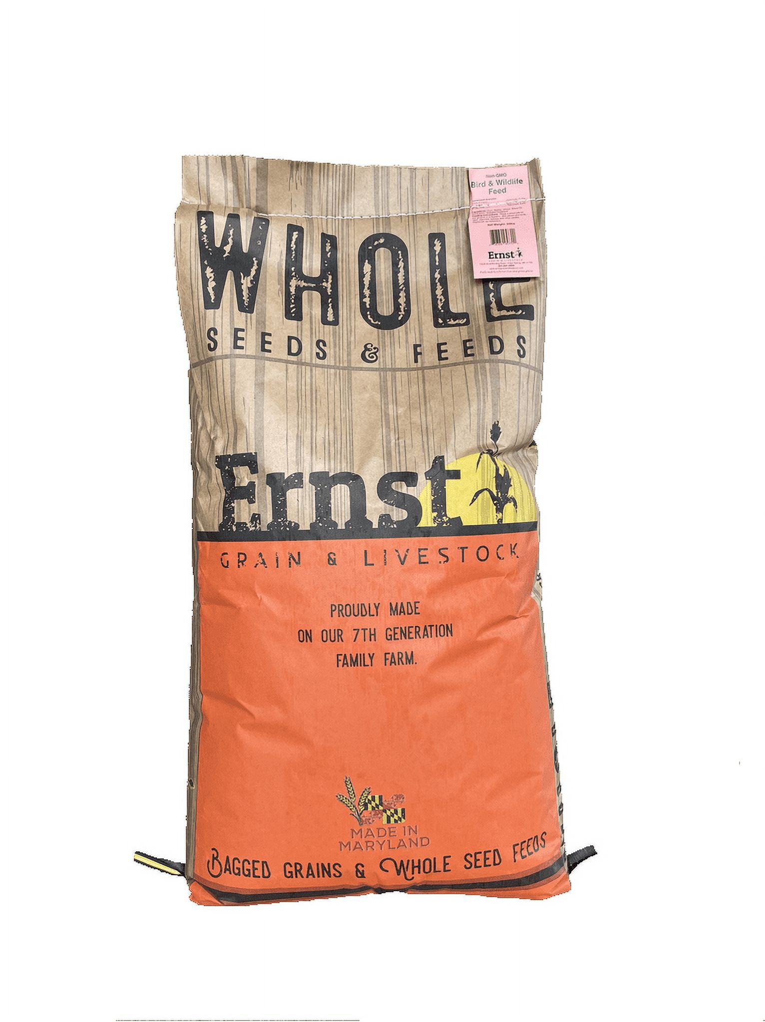 Ernst Grain & Livestock Wild Bird Food Select, Non-GMO – Made with Black Oil Sunflowers, Nyjer Seed, and Other Non-GMO Grains