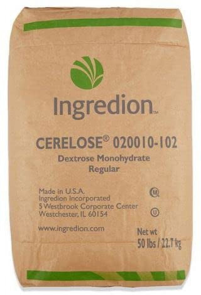 Ernst Grain's Dextrose, 50 lbs, Corn Sugar, Highly Effective for Homebrewing, Food Production, and Livestock Feed, Non-GMO,