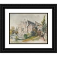thumbnail image 1 of Ernst Graner 24x20 Black Ornate Framed Double Matted Museum Art Print Titled: Villa in a Park, 1 of 5