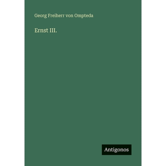 Ernst III., (Paperback)