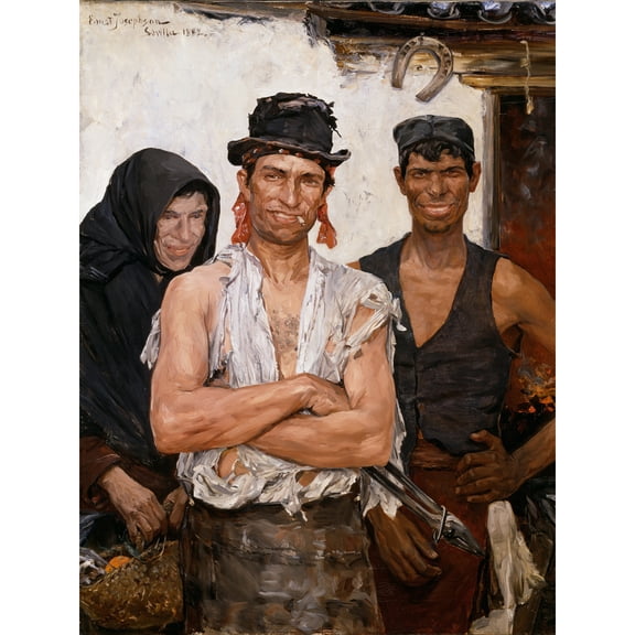 Ernst Josephson Spanish Blacksmiths Extra Large Art Print Wall Mural Poster Premium XL