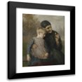 thumbnail image 1 of Ernst Karl Georg Zimmermann 20x24 Black Modern Framed Museum Art Print Titled - Peasante with Granddaughter in Front of a Landscape Background, 1 of 5