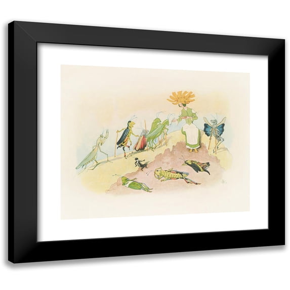 Ernst Kreidolf 17x15 Black Modern Framed Museum Art Print Titled - Arnika (1922)