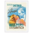 thumbnail image 1 of Ernst Lubitsch’s Angel (Ange) - Starring Marlene Dietrich - Vintage French Film Movie Poster by Jacques Bonneaud c.1937 - Japanese Unryu Rice Paper Art Print 24 x 32 in, 1 of 4