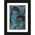 thumbnail image 1 of Ernst Ludwig Kirchner 11x14 Black Ornate Wood Framed Double Matted Museum Art Print Titled: Peasant Pair in the Hut (Andres and Annamargret Muller) (1919), 1 of 5