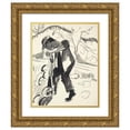 thumbnail image 1 of Ernst Ludwig Kirchner 15x17 Gold Ornate Wood Frame and Double Matted Museum Art Print Titled - Grabender Bauer (Digging Peasant) (circa 1924), 1 of 4