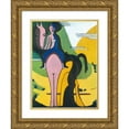 thumbnail image 1 of Ernst Ludwig Kirchner 18x24 Gold Ornate Framed and Double Matted Museum Art Print Titled - Female Rider (1931 - 1932), 1 of 4