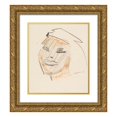 thumbnail image 1 of Ernst Ludwig Kirchner 20x23 Gold Ornate Framed and Double Matted Museum Art Print Titled - Marokkanerin (1909), 1 of 4