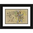 thumbnail image 1 of Ernst Ludwig Kirchner 24x17 Black Ornate Framed Double Matted Museum Art Print Titled: Archers (1935), 1 of 5