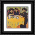 thumbnail image 1 of Ernst Ludwig Kirchner 2x Matted 20x20 Black Ornate Framed Art Print 'Coffee Drinking Women', 1 of 2