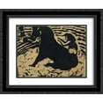 thumbnail image 1 of Ernst Ludwig Kirchner 2x Matted 24x20 Black Ornate Framed Art Print 'Equestrienne', 1 of 2