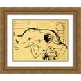 thumbnail image 1 of Ernst Ludwig Kirchner 2x Matted 24x20 Gold Ornate Framed Art Print 'Lovers', 1 of 2