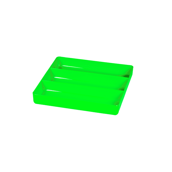 Ernst Mfg. 10.5 x 10.5" 3 compartment Organizer Tray - Green
