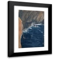 thumbnail image 1 of Ernst Schiess 13x18 Black Modern Framed Museum Art Print Titled - Wave Breaking at a Cliff, 1 of 5