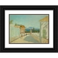 thumbnail image 1 of Ernst Schiess 18x14 Black Ornate Wood Framed Double Matted Museum Art Print Titled - Meridional Landscape (1916), 1 of 5