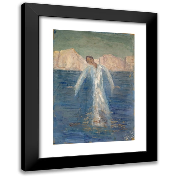 Ernst Schiess 18x24 Black Modern Framed Museum Art Print Titled - Pax (1916)