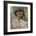 thumbnail image 1 of Ernst Schiess 19x24 Black Modern Framed Museum Art Print Titled - Self-Portrait III (1918), 1 of 5