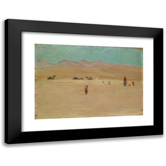 Ernst Schiess 24x18 Black Modern Framed Museum Art Print Titled - Caravan