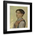 thumbnail image 1 of Ernst Stückelberg 12x14 Black Modern Framed Museum Art Print Titled - Young Woman from Uri (1878-1879), 1 of 1