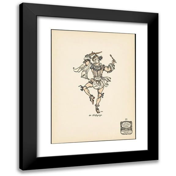 Ernst Stern 11x14 Black Modern Framed Museum Art Print Titled - The Kitchen Boy (1912)