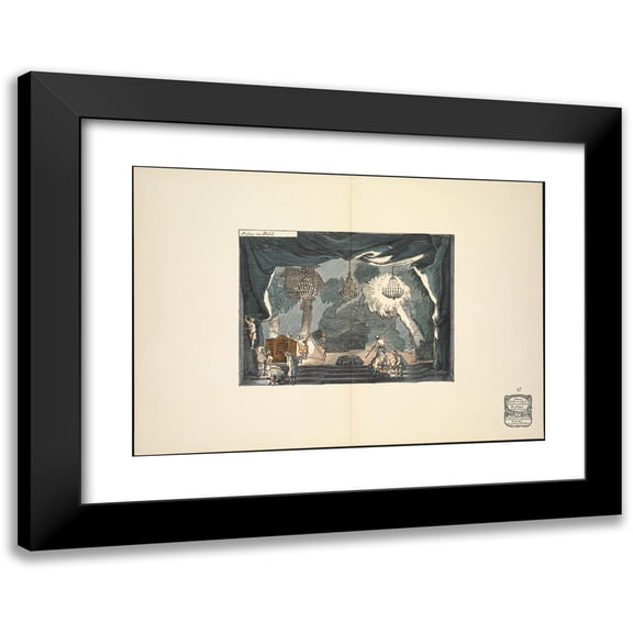 Ernst Stern 14x11 Black Modern Framed Museum Art Print Titled - Beginning of Image III (1912)