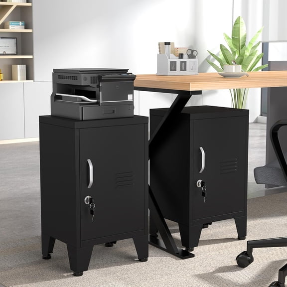 Ero 24.4" H Metal Locker Storage Cabinet with 1 Doors for Kitchen, Employees, Office, Locker