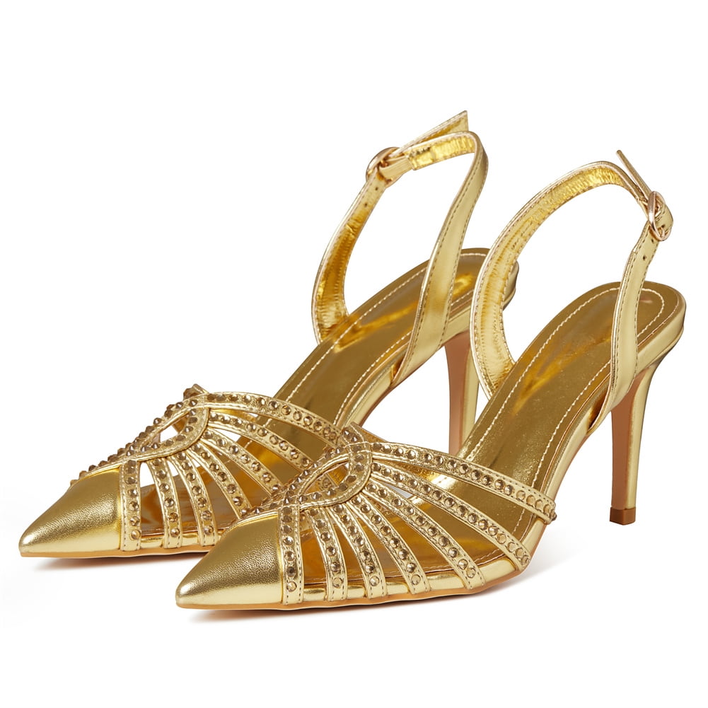 Erocalli Heels For Women Pointy Toe Buckle Gold Thin Heels Women Dress erocalli-heels-for-women-pointy-toe-buckle-gold-thin-heels-women-dress