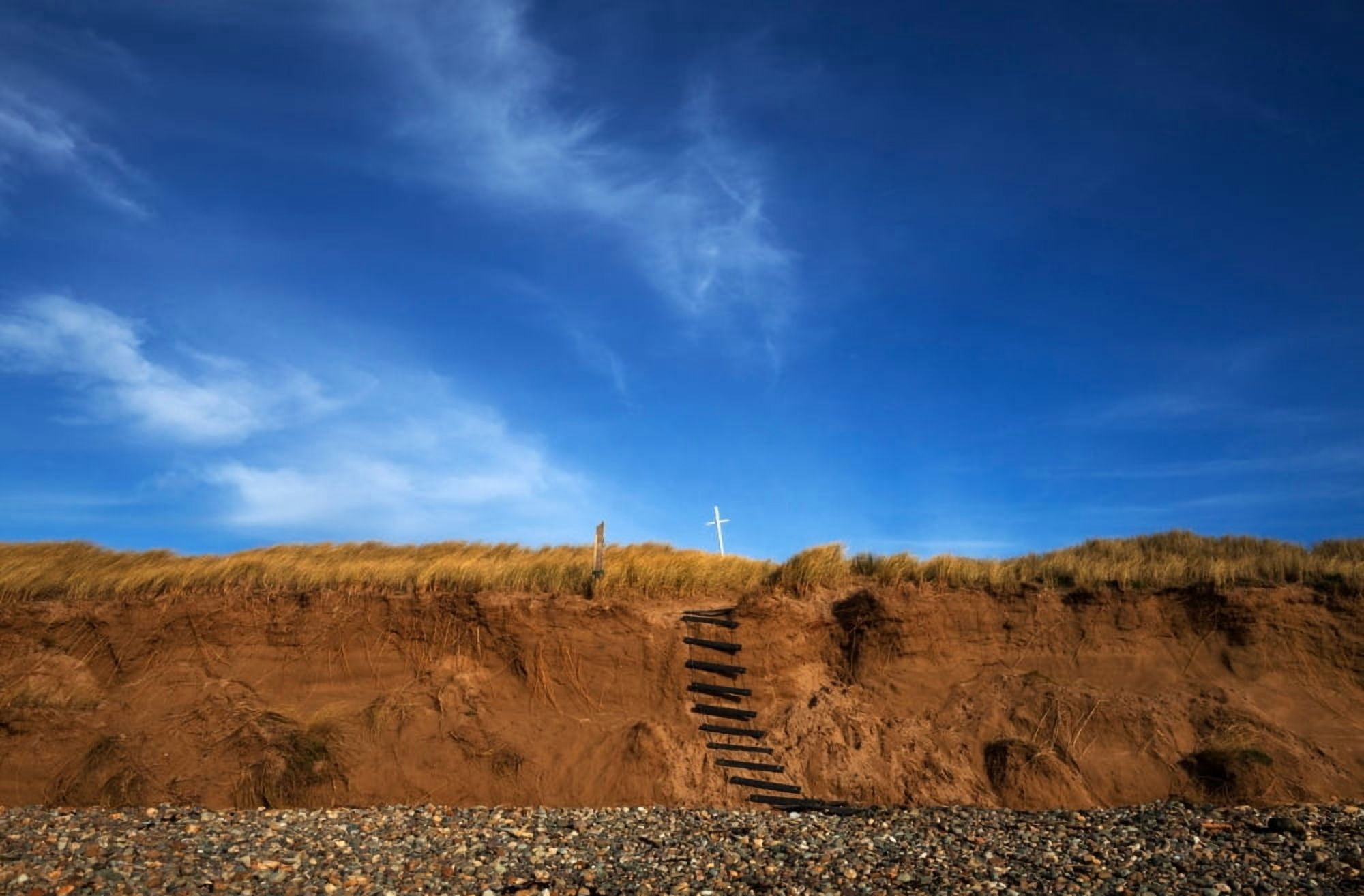Eroded low cliffs Tramore County Waterford Ireland Canvas Art - Panoramic Images (36 x 12)