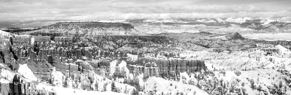 Eroded rocks in a canyon Bryce Canyon Bryce Canyon National Park Utah USA Canvas Art - Panoramic Images (6 x 18)