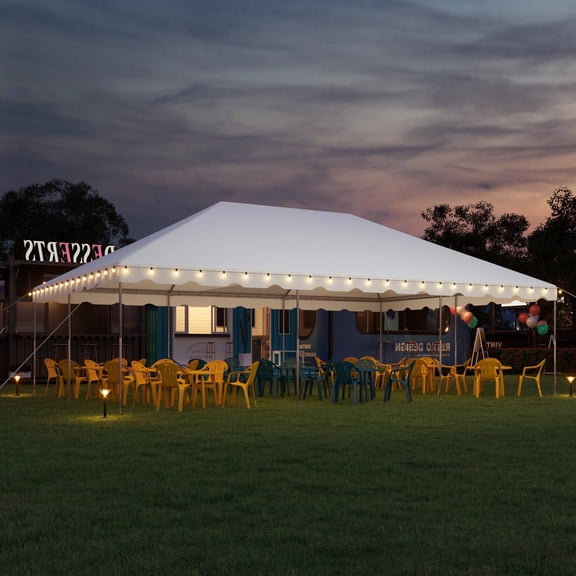 Erommy 20x30ft Party Tent, Heavy Duty Outdoor Canopy Tent for Party, Event, Commercials, White