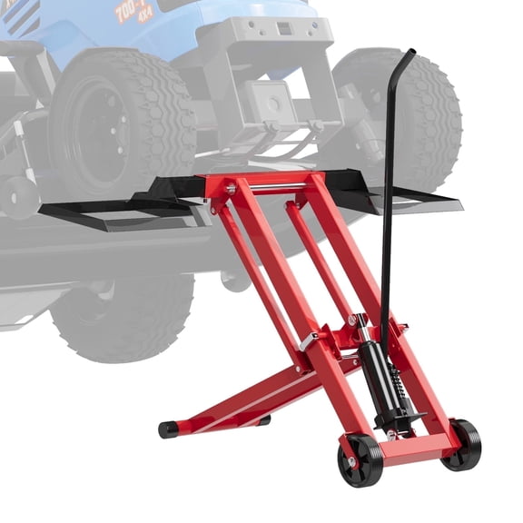 Erommy 500LB Hydraulic Lawn Mower Lift Jack, 24" Lawn Tractor Jack with 3-Height Adjustment for Tractors and Zero Turn Lawn Mowers
