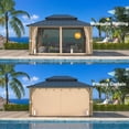 thumbnail image 1 of Erommy Cedar Wood Gazebo for Outdoors - Hardtop Waterproof Backyard Pergola, Natural Wood Patio Cover with Easy Assembly Spruce 12'x16', 1 of 4