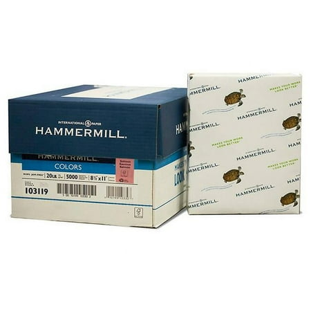 Eros ABC103119 8.5 x 11 in. Hammermill Salmon Colored Paper - 10 Reams per Case - Pack of 10