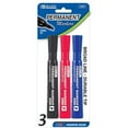 thumbnail image 1 of Eros ABC1247 Assorted Color Chisel Tip Desk Style Permanent Markers - 3 per Pack - Case of 24, 1 of 1