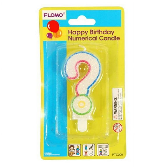 Eros F01-PTC211 Question Mark Numerical Candles - Pack of 36