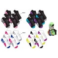 thumbnail image 1 of Eros G01-QPRO61016-911 Womens Athletic Print Athletic Low Cut Socks with Mesh Upper, Size 9-11 - 6 Pair Per Pack - Case of 36, 1 of 1