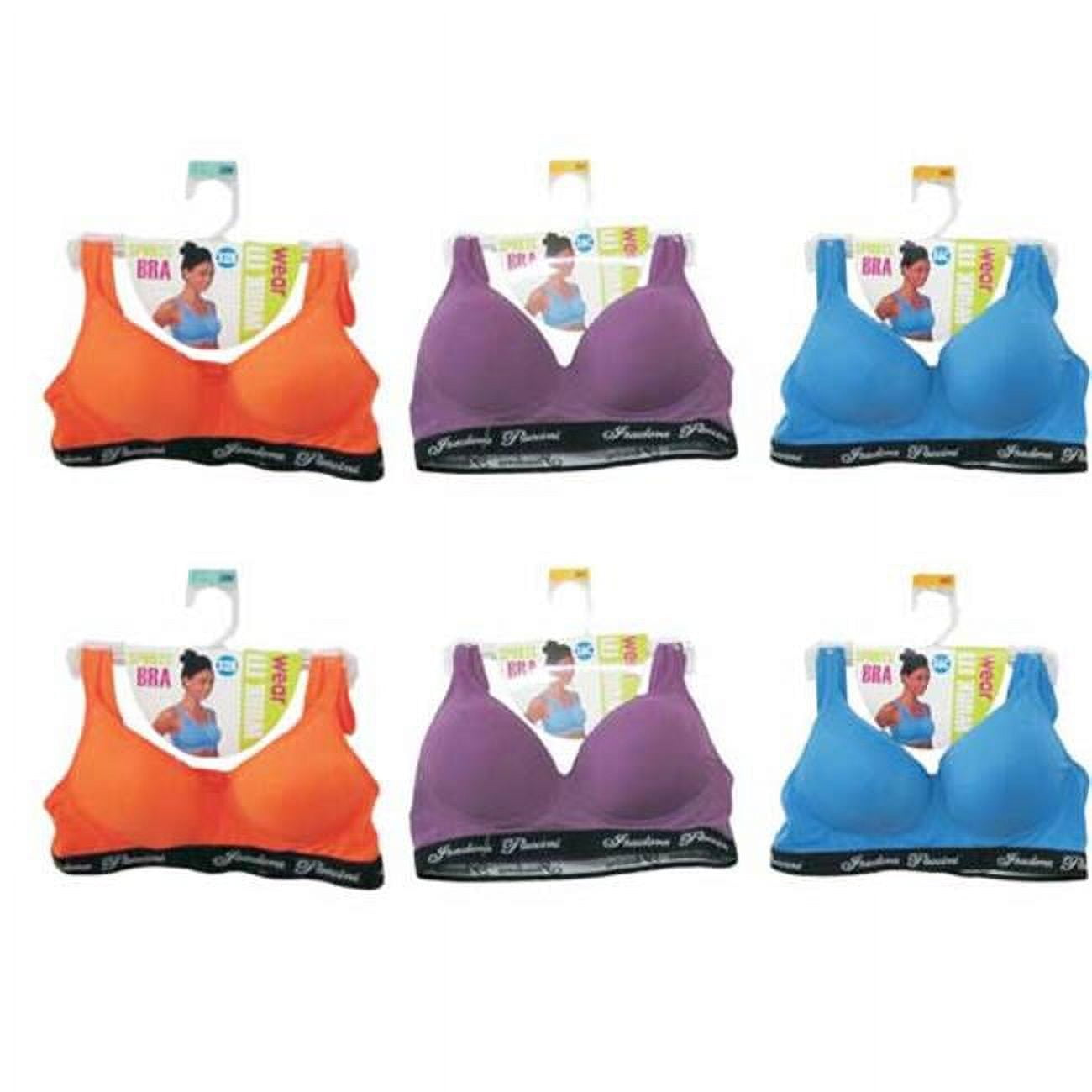 Eros G2234N Womens Sports Bras - Bright Colors - Pack of 72 