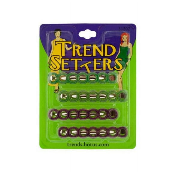 Eros KOLBI785 Epoxy Circles Design Barrettes - Case of 24