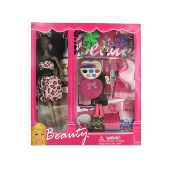 Eros KOLOC747 Black Fashion Doll with Dress & Accessories