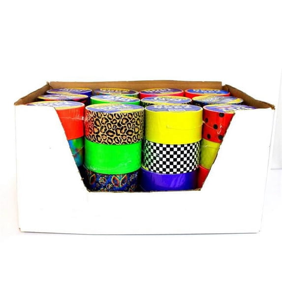Eros TAPD10AC-PN Decorative Duct Tape - Assorted Prints - 1.89 in. x 10 Yard - Case of 48