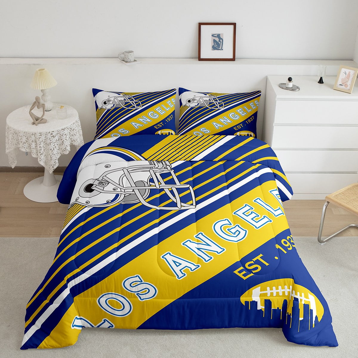 Erosebridal 2Pcs American Football Bedding Rugby Player Bedding ...