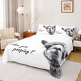 thumbnail image 1 of Erosebridal 3D Alpaca Print Full Size Sheets, Kawaii Wildlife Bed Sheets, 4 Pieces, 1 of 5